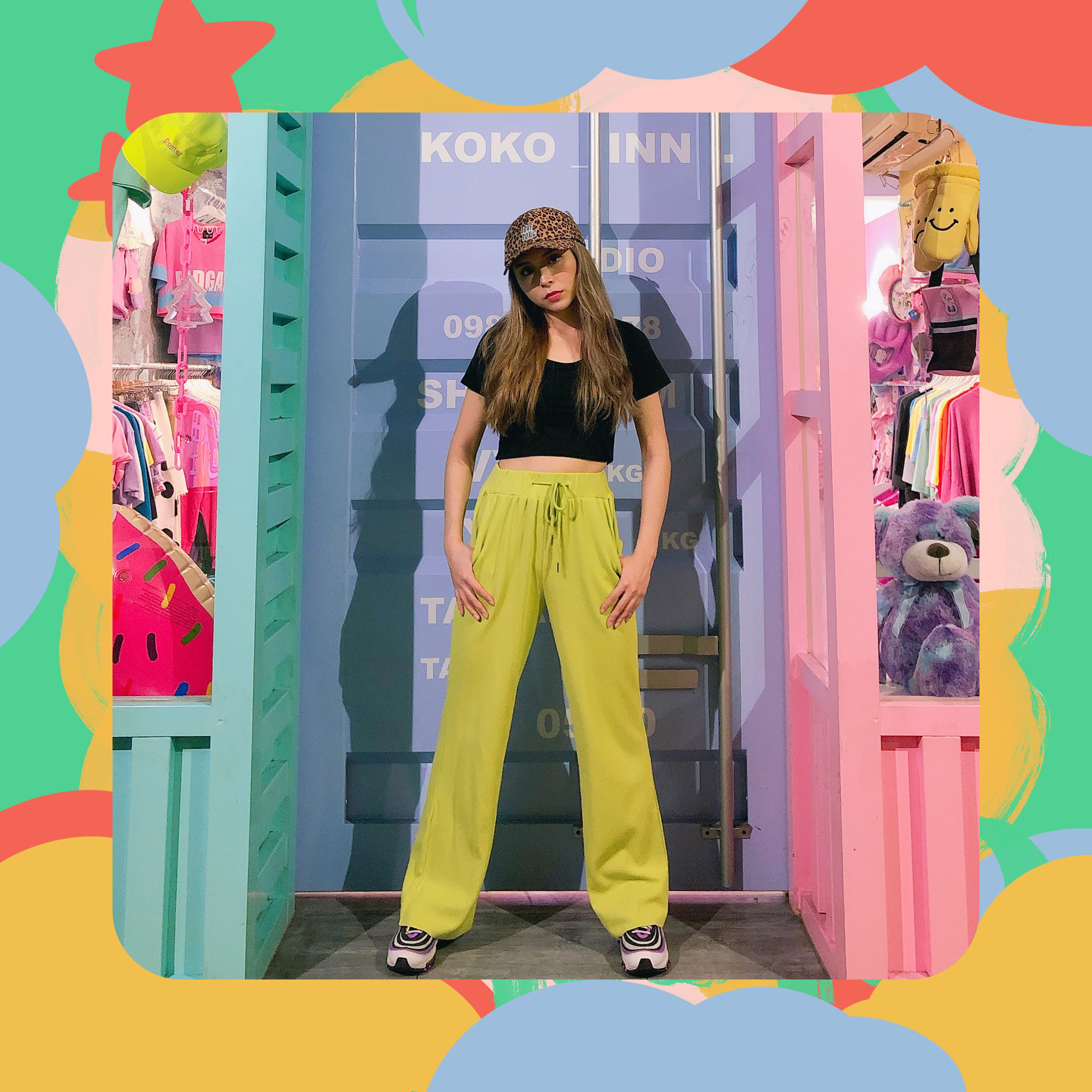 ♡ ここ這裡 ♡ 短袖圓領罩杯T