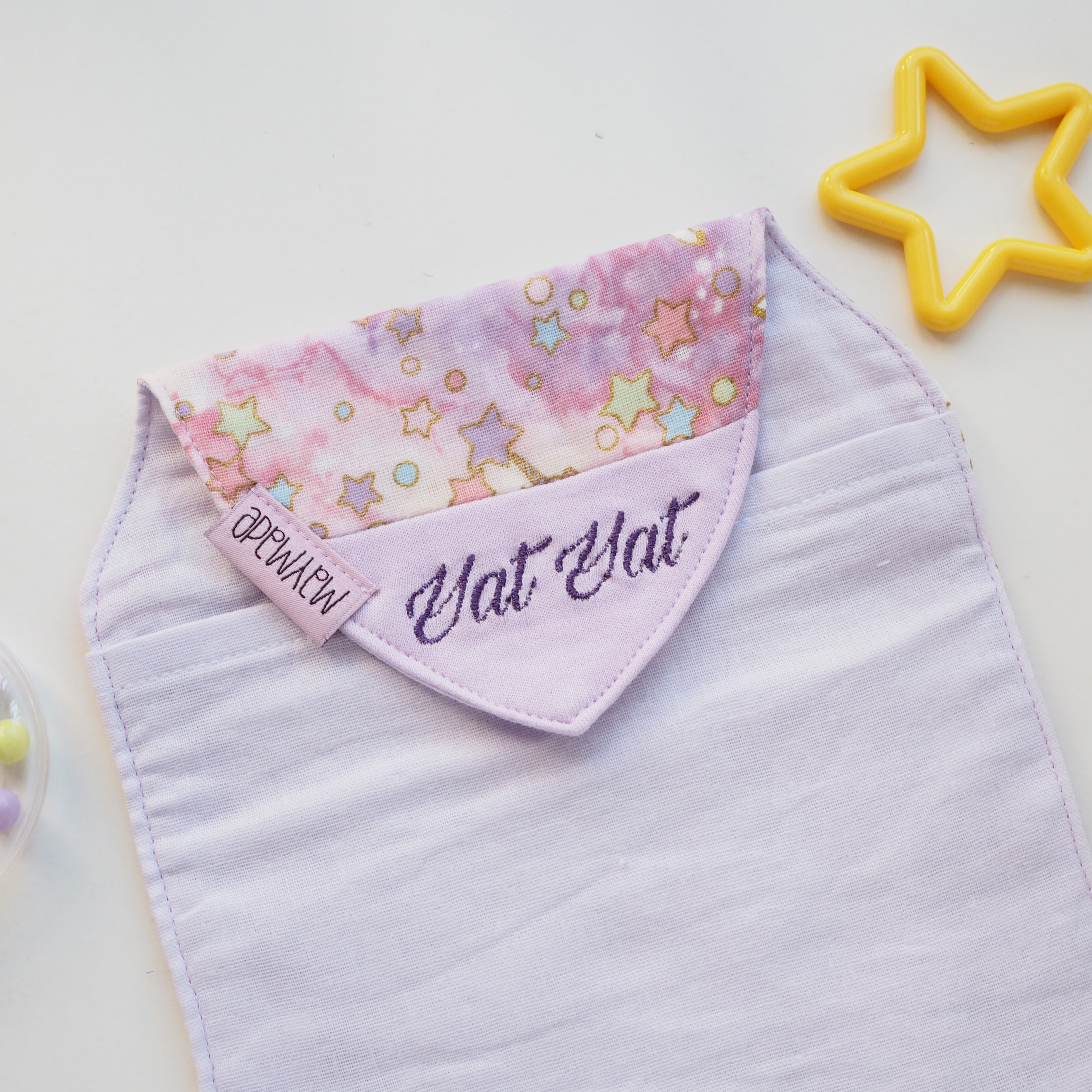 紫色獨角獸圖案汗巾