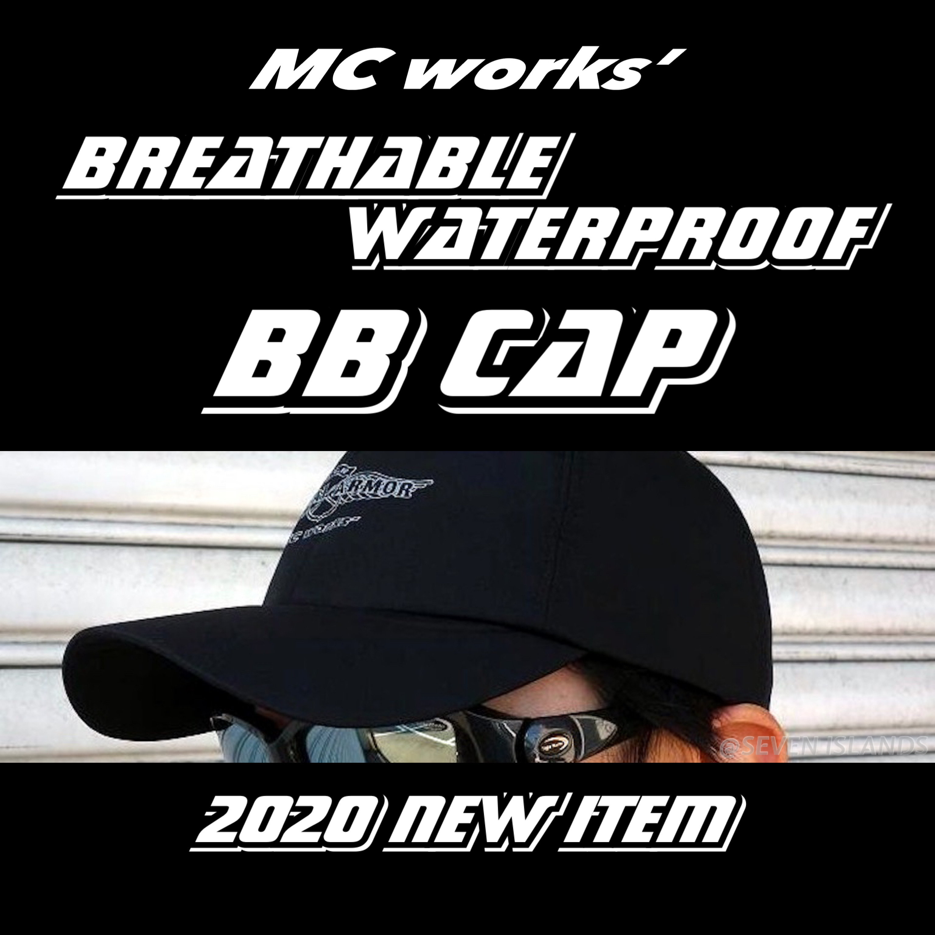 MC WORKS ブラックキャップ FLEXFIT DELTA