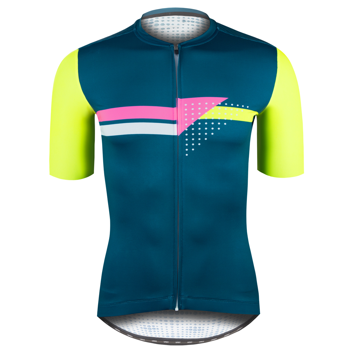 男款空力短車衣 螢光夏尼 藍