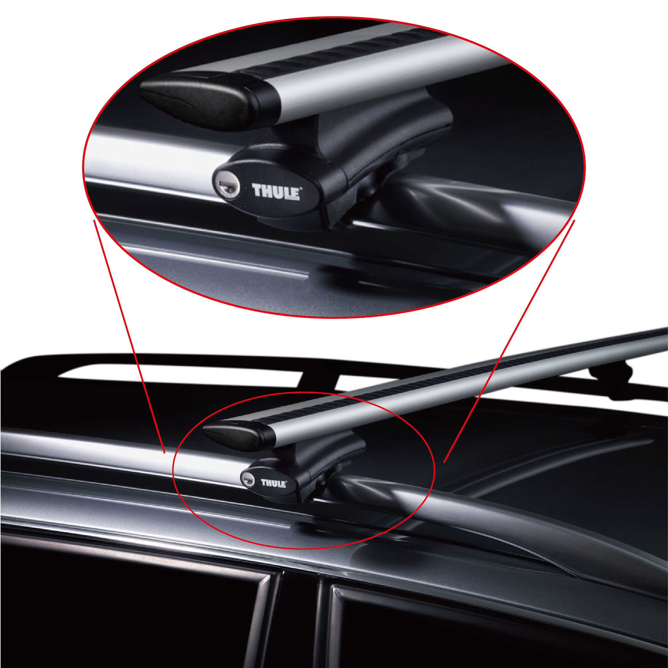 Thule Rapid System 775 無排水溝車頂架腳座#775000