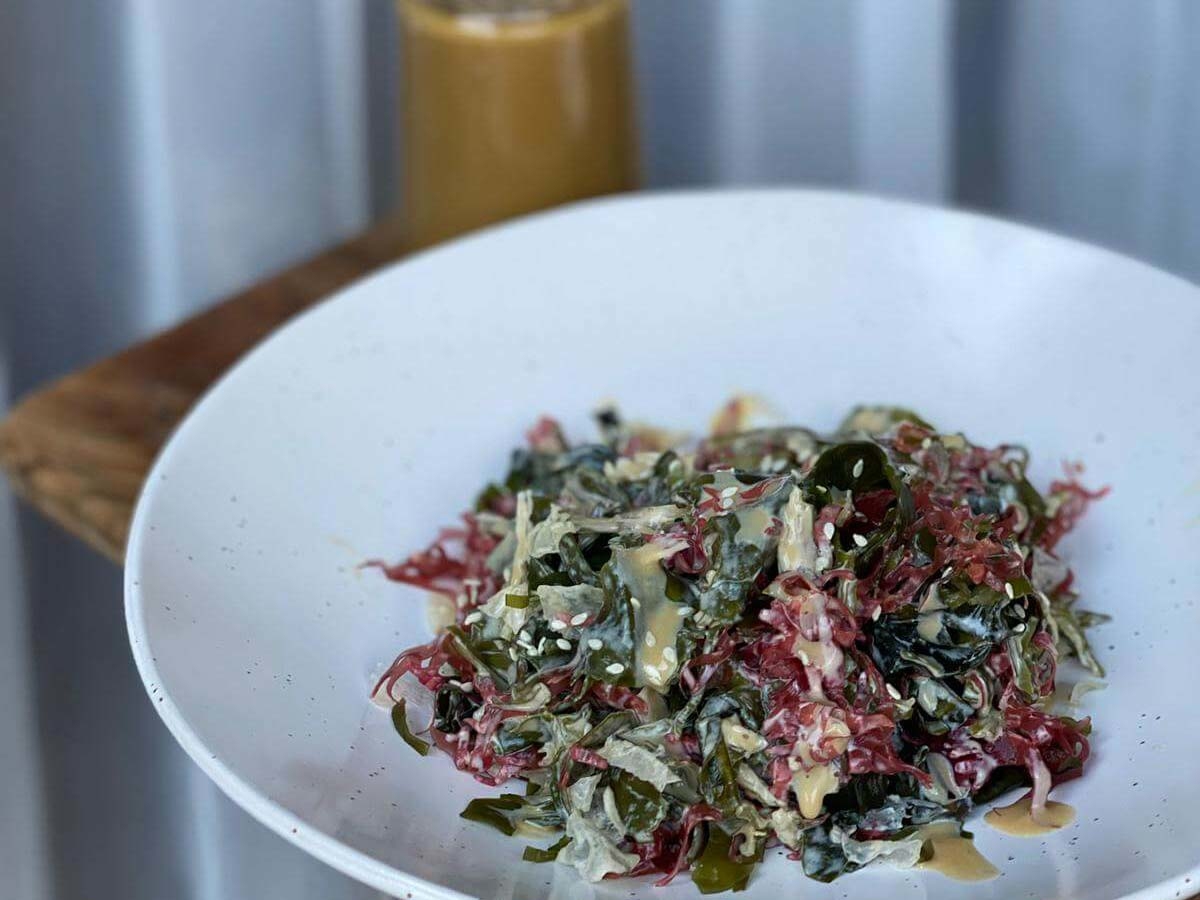 沙律,海藻沙律,沙律菜,自家製,做法,食譜, 家常菜, 煮餸,食療,製作方法,素食 食譜,芝麻醬,美乃滋