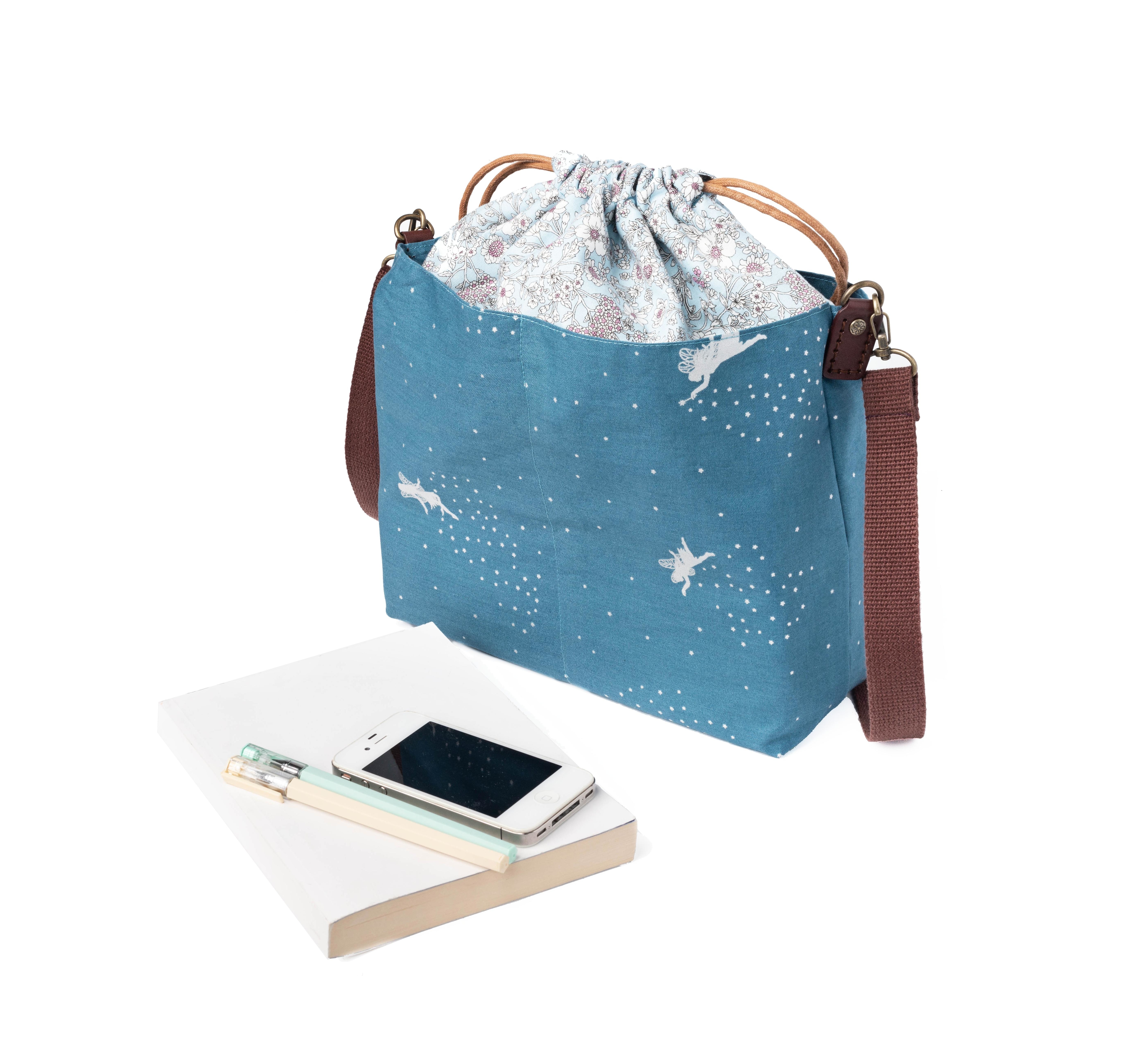 販售原尺寸【紙型】(束口斜背/肩背包)