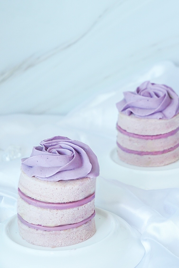 迷你藍莓奶油霜蛋糕