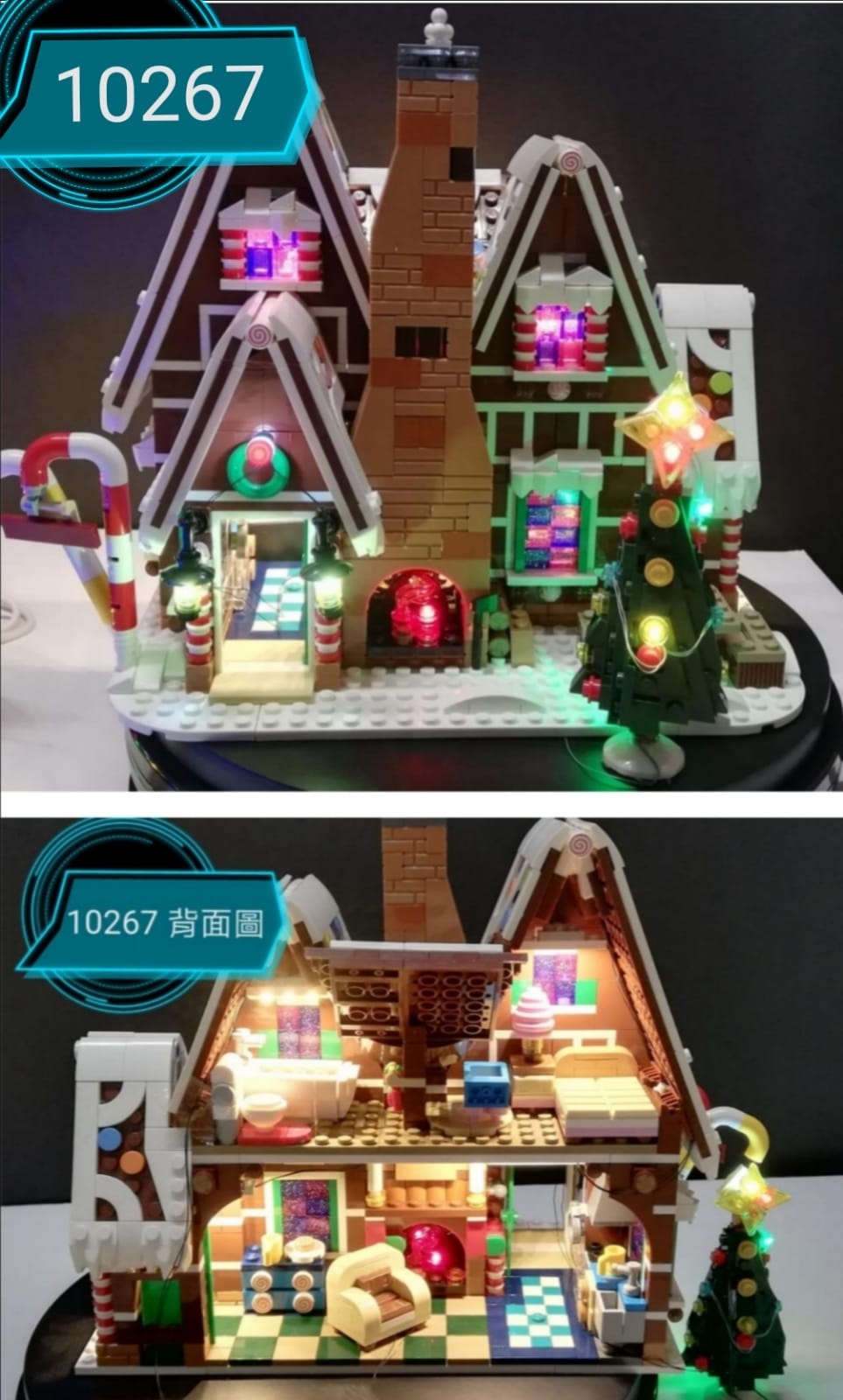 moc LED light for LED 10267 LEGO GINGERBREAD HOUSE