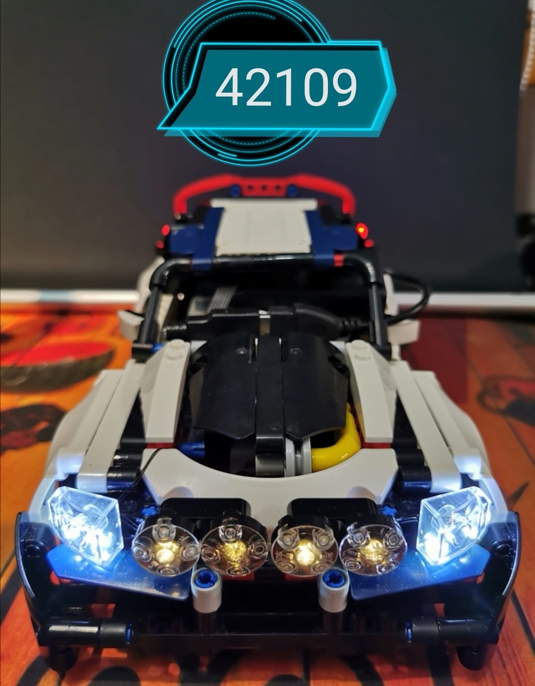 moc LED light for LED 42109 APP-CONTROLLED TOP GEAR RALLY CAR 42109
