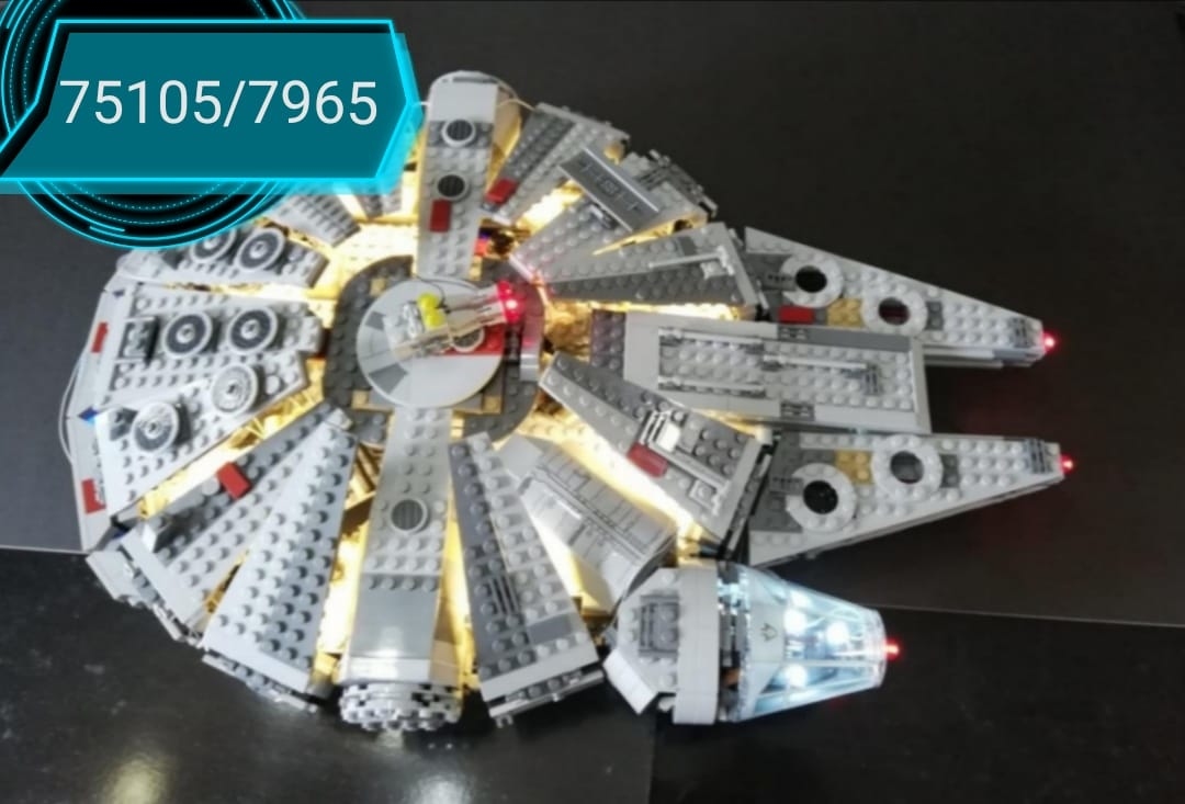 moc LED light for LEGO 75105 Star Wars Millennium Falcon