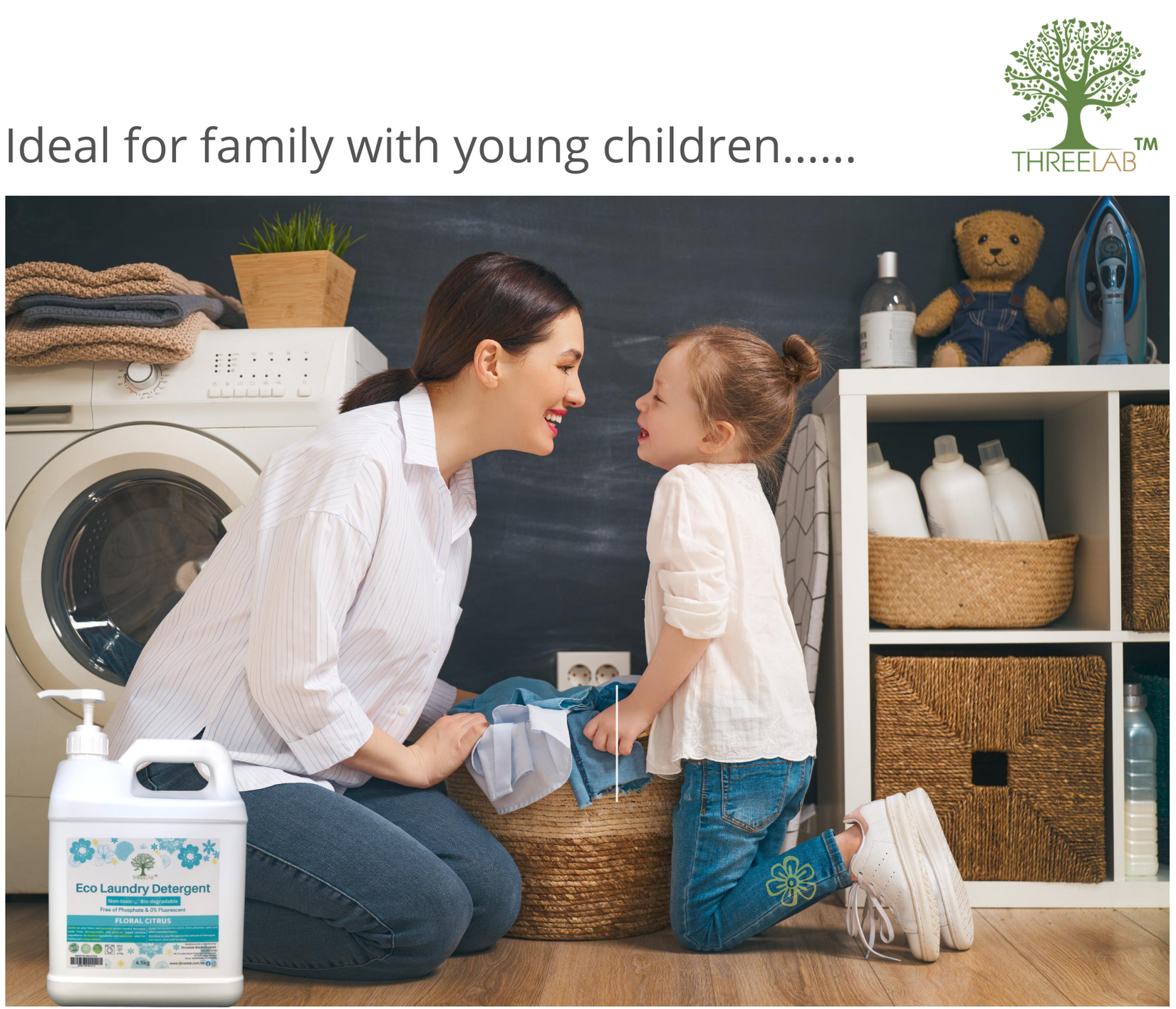 Threelab Eco Laundry Detergent 4.5KG