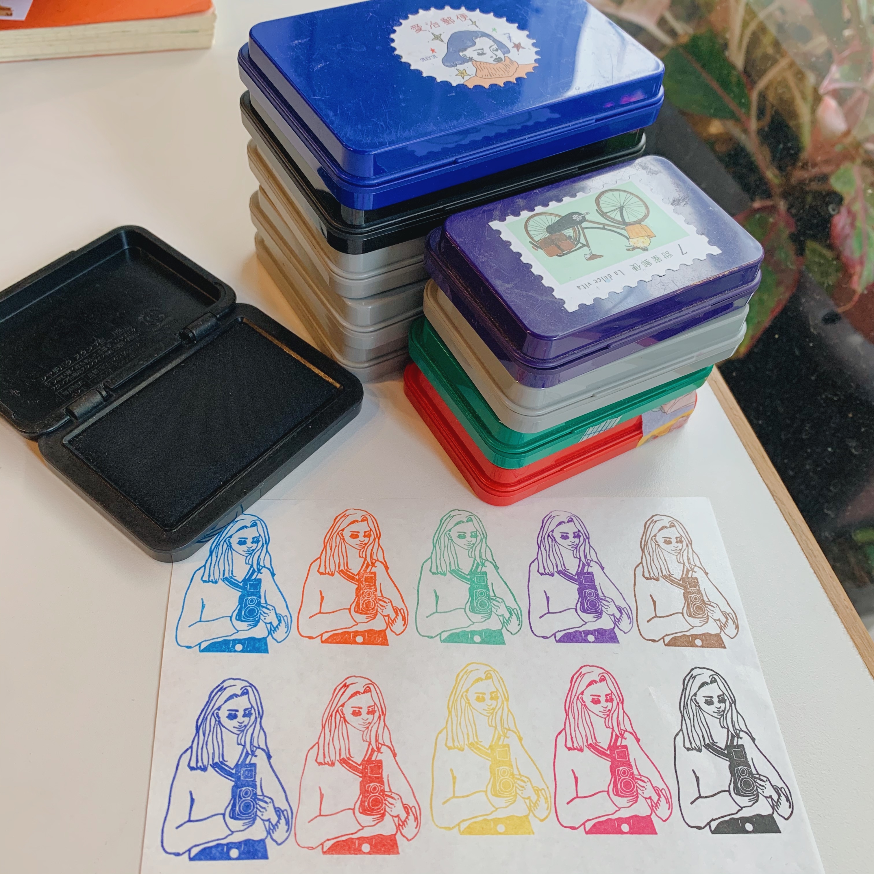 油性速乾印台(中型、小型)｜日本 Shachihata