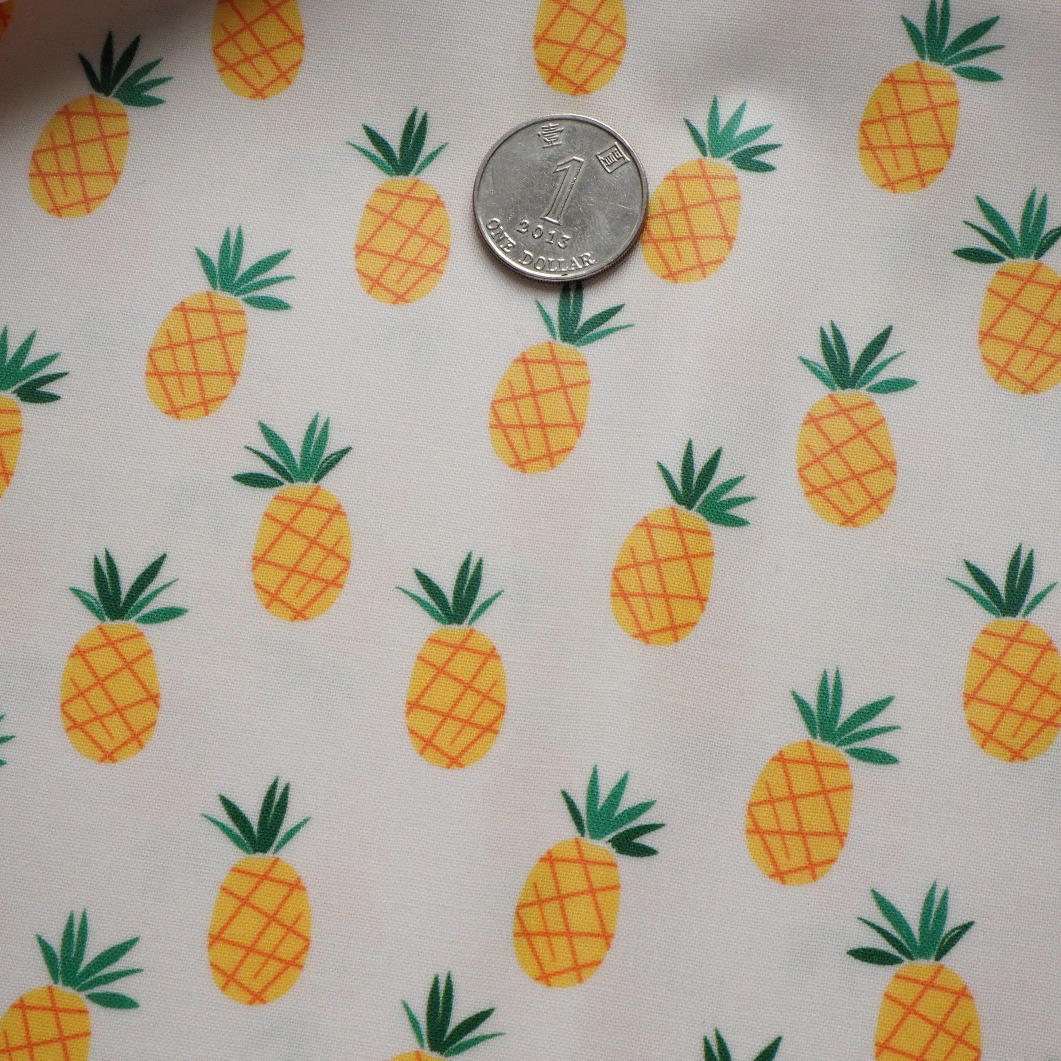 菠蘿圖案食事用防水口水肩