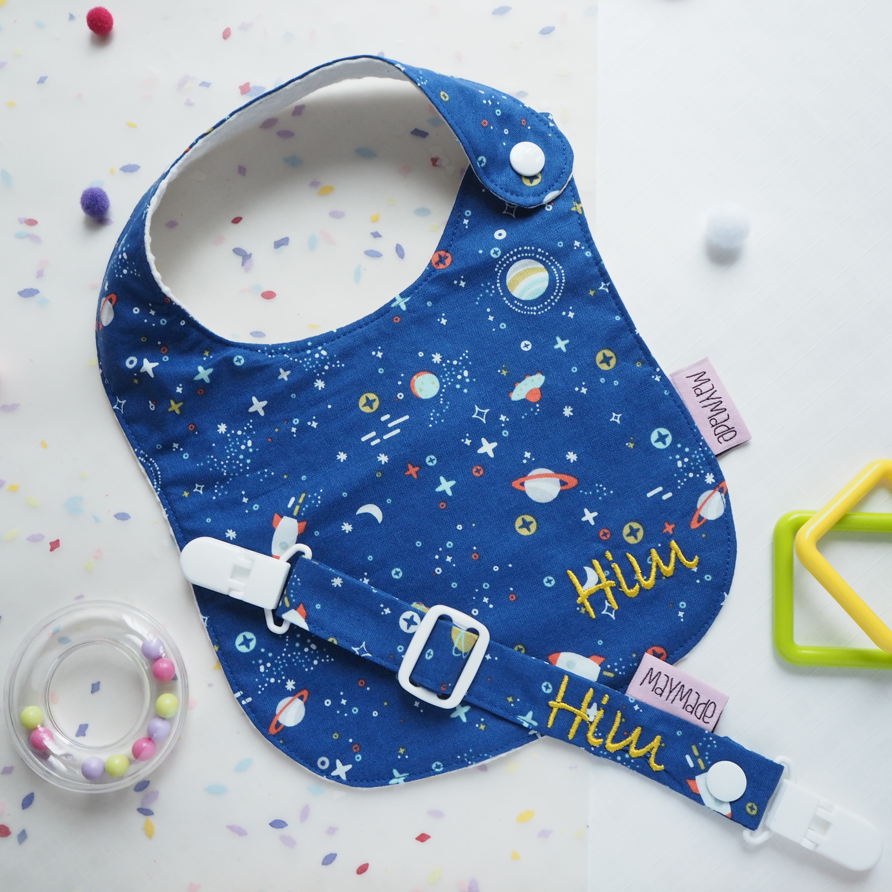 太空圖案口水肩