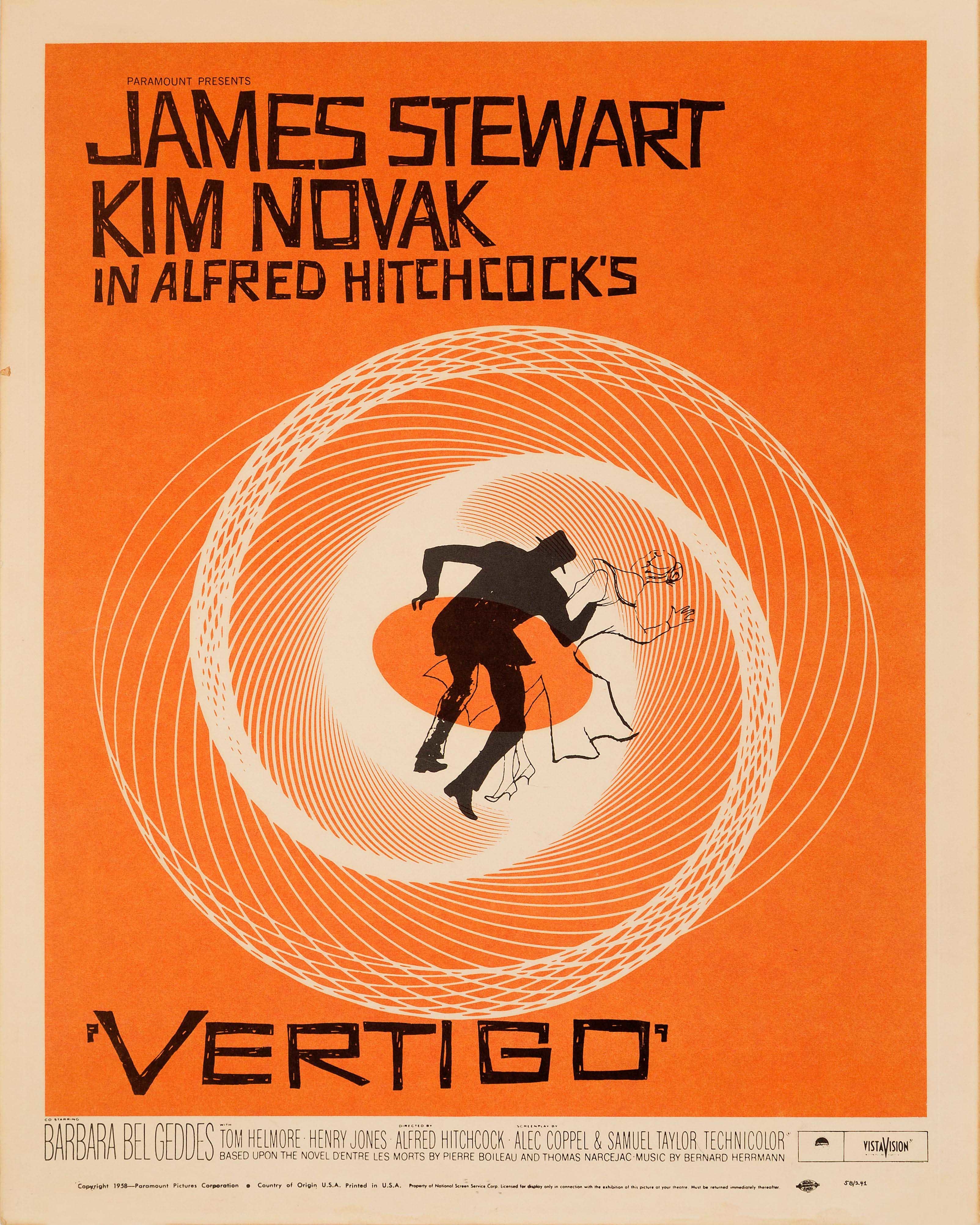 Vertigo (1958) 迷魂記多款電影原裝進口海報 90 x 60cm