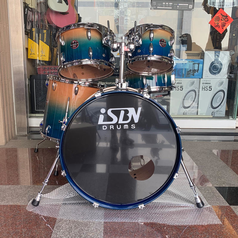 iSBN 603 F-603LS 湖水藍 爵士鼓組【不含銅鈸】