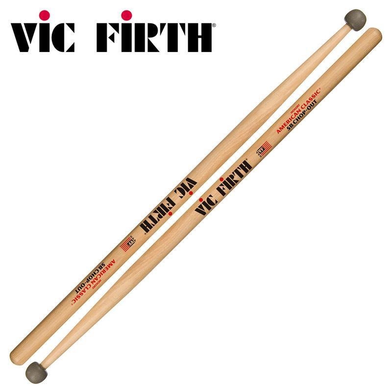 美國 Vic Firth 5BCO 胡桃木鼓棒 5B chop out 橡膠槌頭 鼓棒