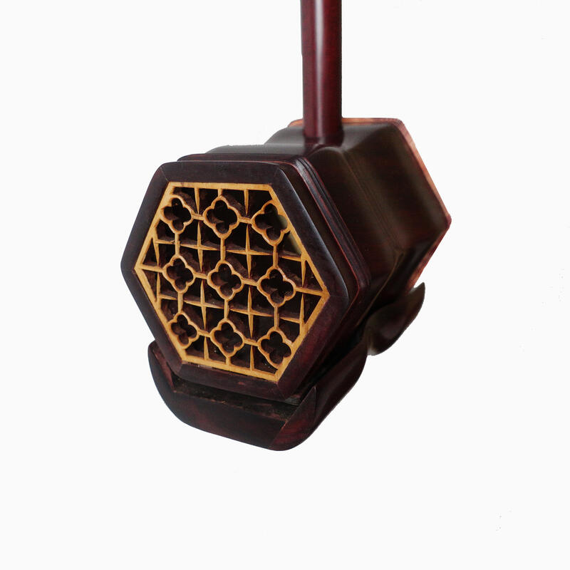 二胡/南胡 - 紫檀木 骨雕【附 二胡盒(加厚內裡)、弓、琴碼、止音綿】 第 3 張圖片｜三峽配件 / 週邊