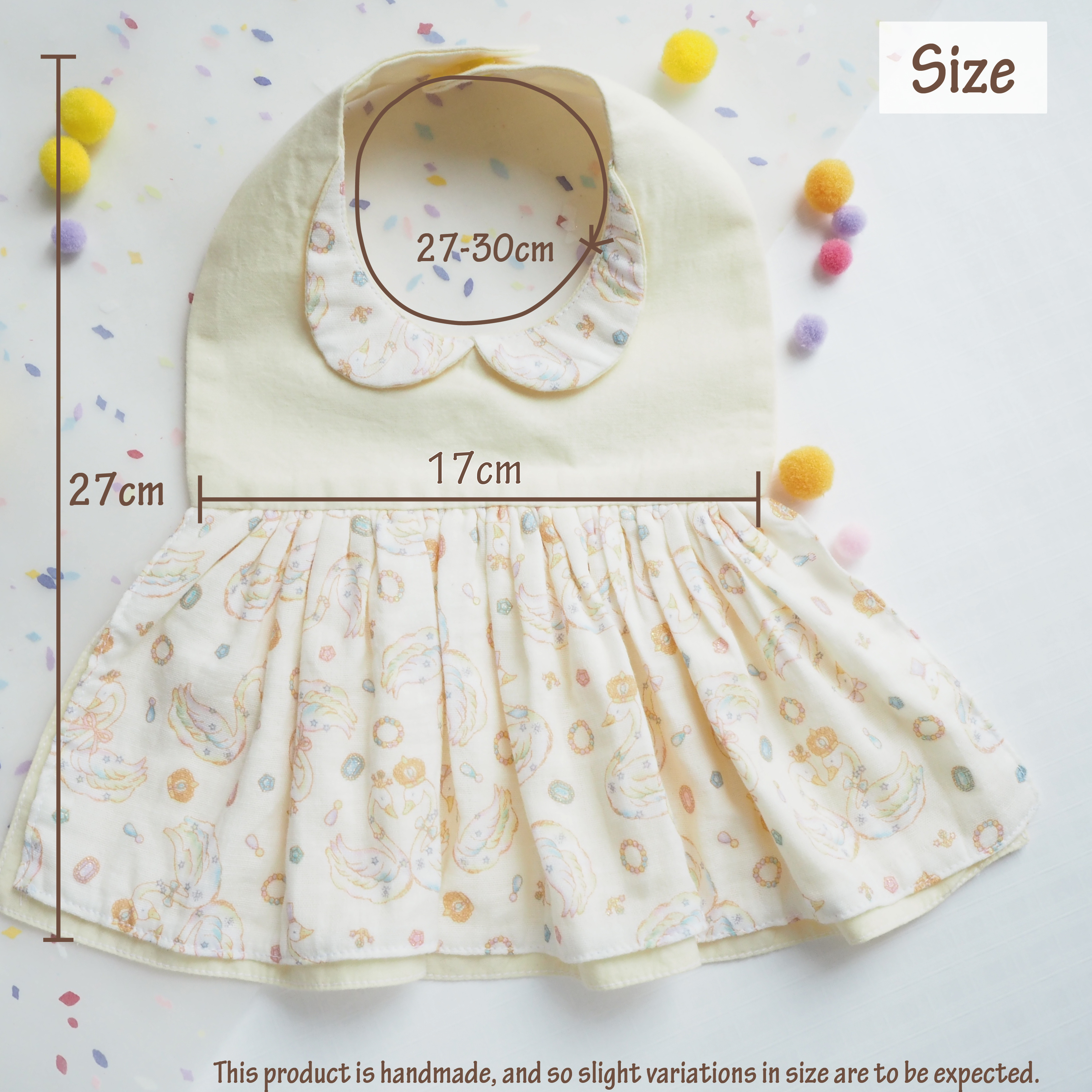 自選圖案 迷你裙造型口水肩 彌月禮物