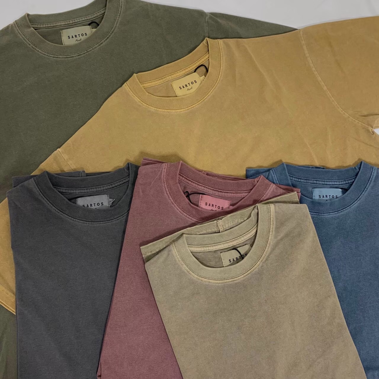 重磅 水洗 洗舊 素T 短袖 MIT 台灣製 高質量