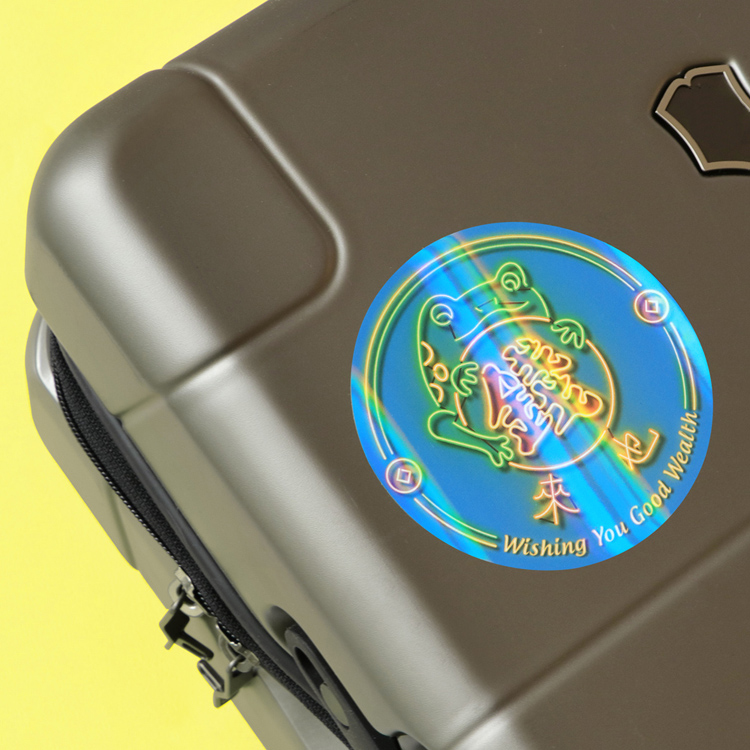 台灣霓彩貼紙・錢來招財