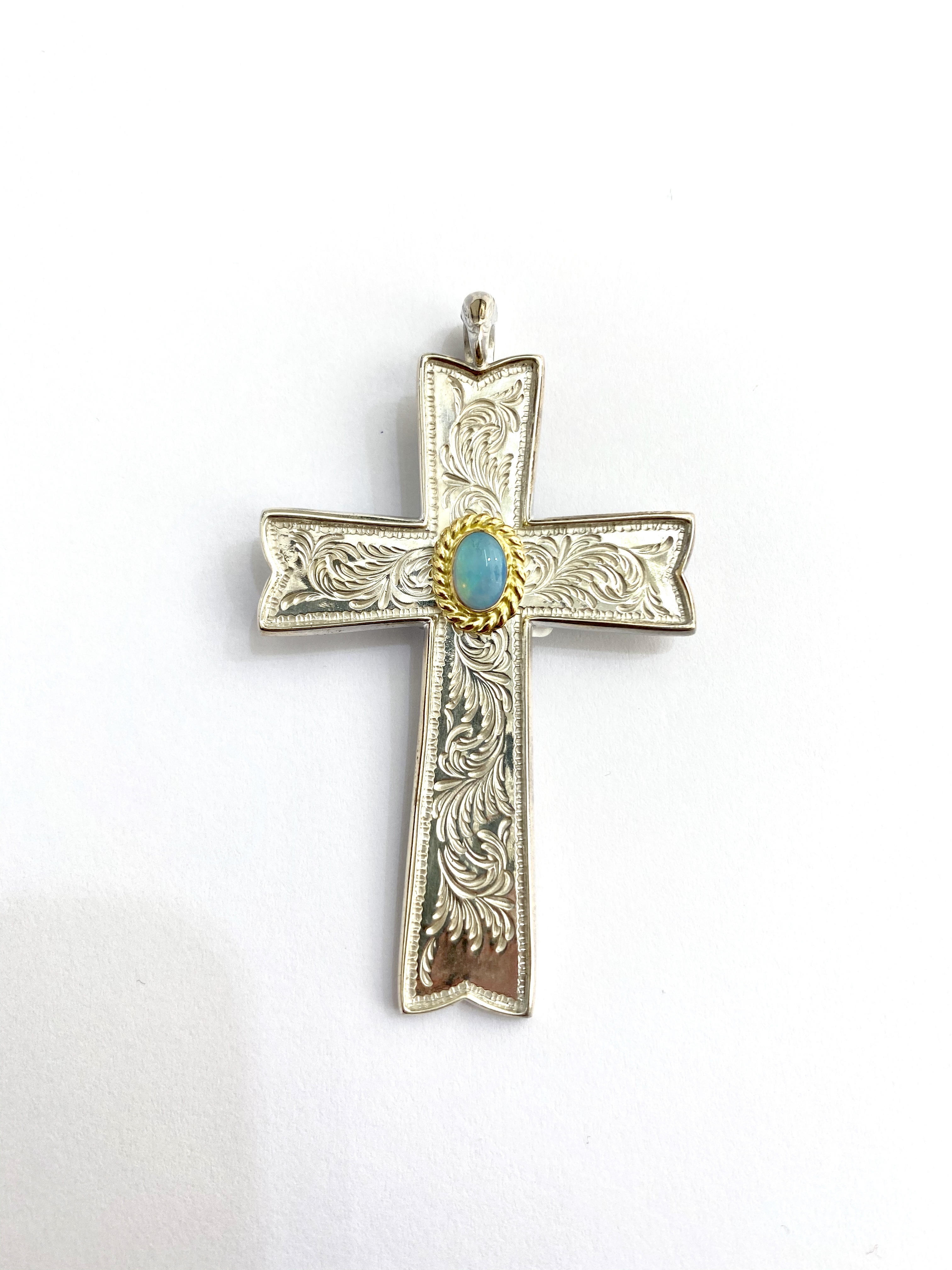唐草金繩Opal Cross