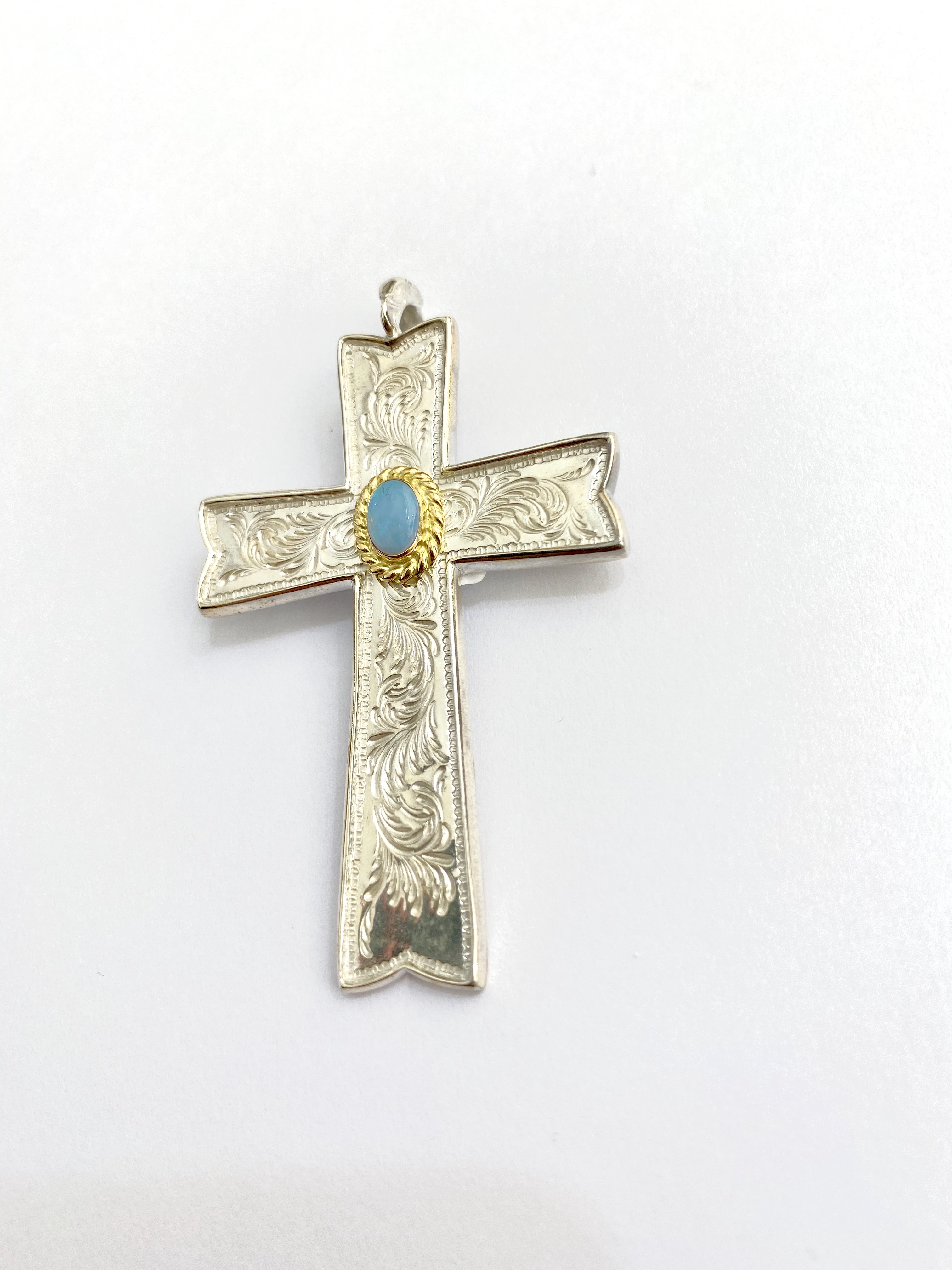 唐草金繩Opal Cross