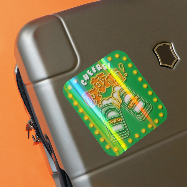 台灣霓彩貼紙・乾杯慶祝