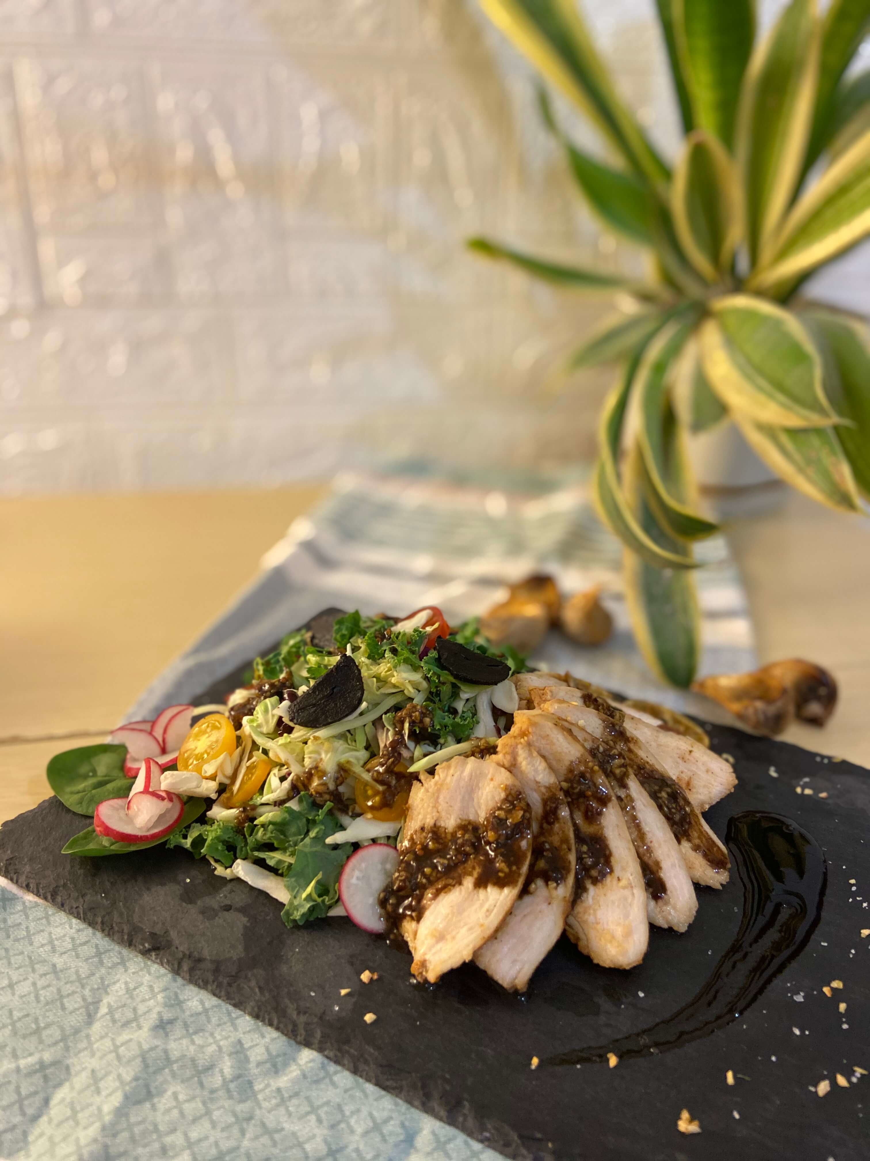 黑蒜沙拉醬,黑蒜,蒜頭,沙律菜,自家製,做法,食譜, 家常菜, 煮餸,食療,製作方法,素食食譜