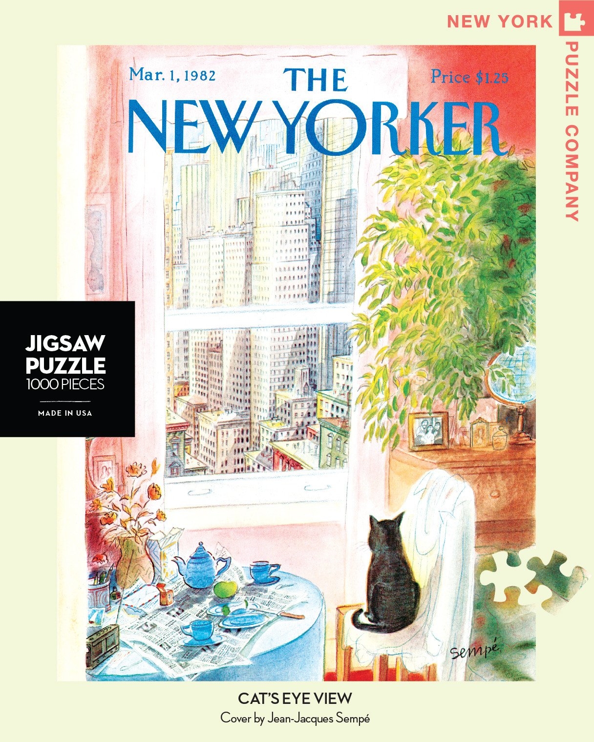 【NEW YORK PUZZLE COMPANY】貓的視角 1000片拼圖