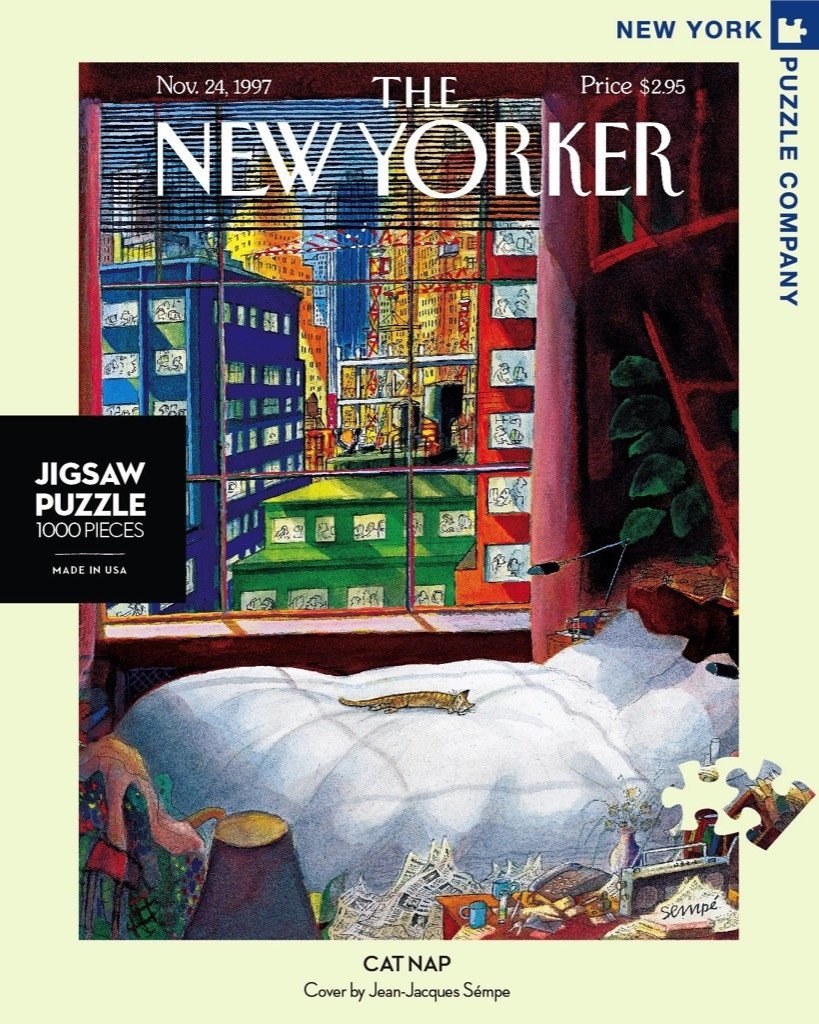 【NEW YORK PUZZLE COMPANY】貓小睡 1000片拼圖