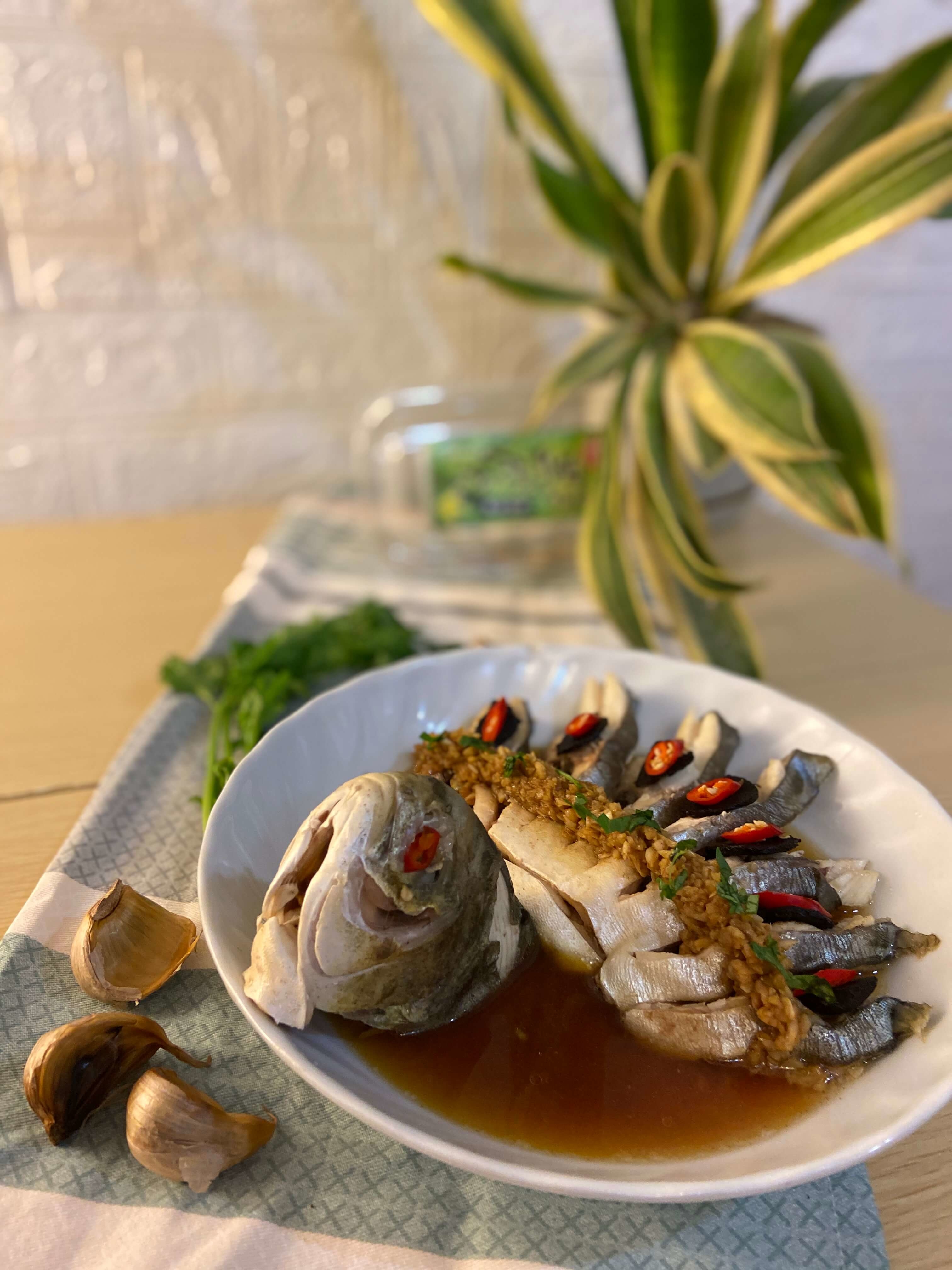 清蒸黑蒜黃立倉,青森縣黒蒜,蒸魚,黑蒜,黑蒜食譜,自家製,做法,食譜, 家常菜, 煮餸,食療,黃立倉