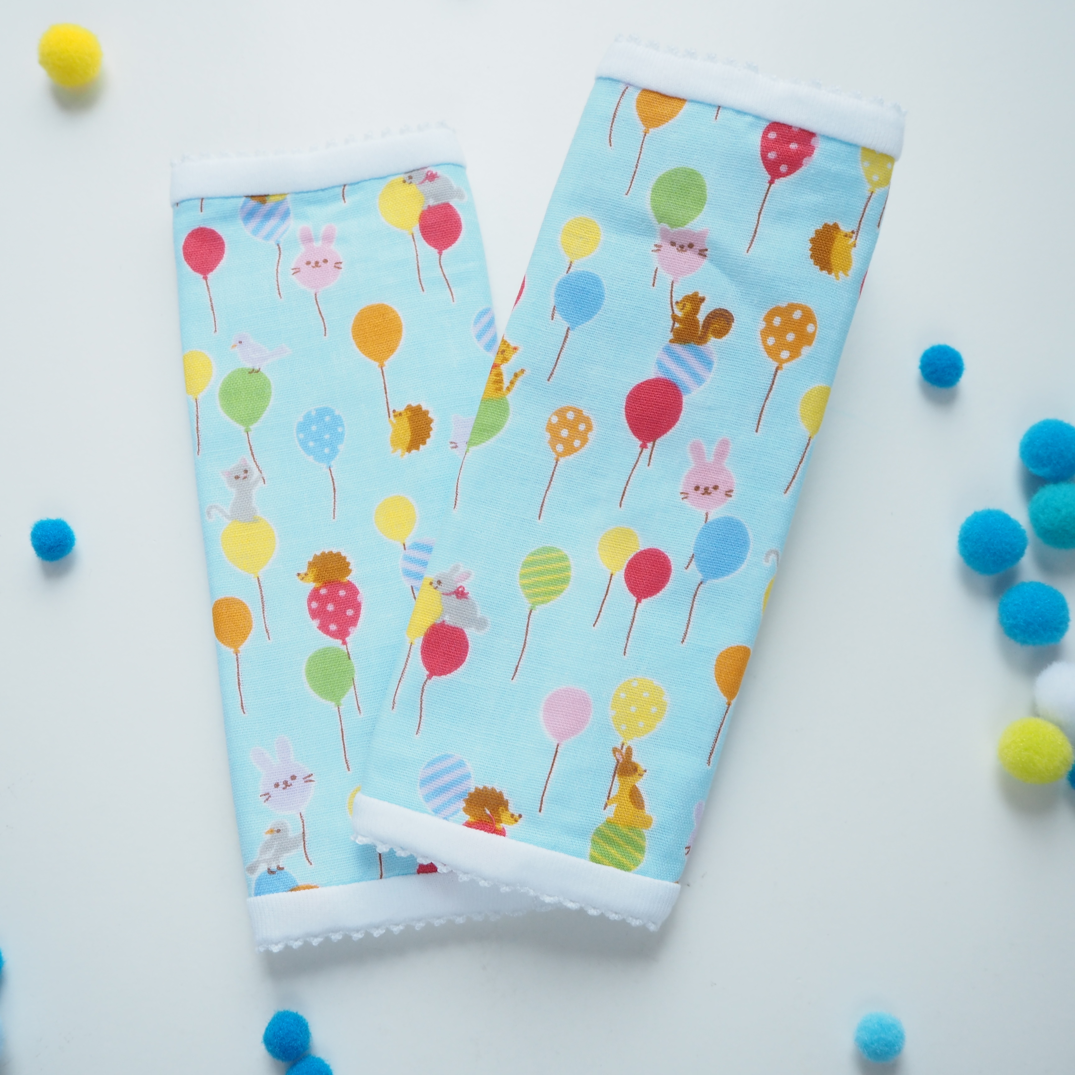 黃色小兔圖案 日本六重紗雙面背帶口水巾 咬咬巾