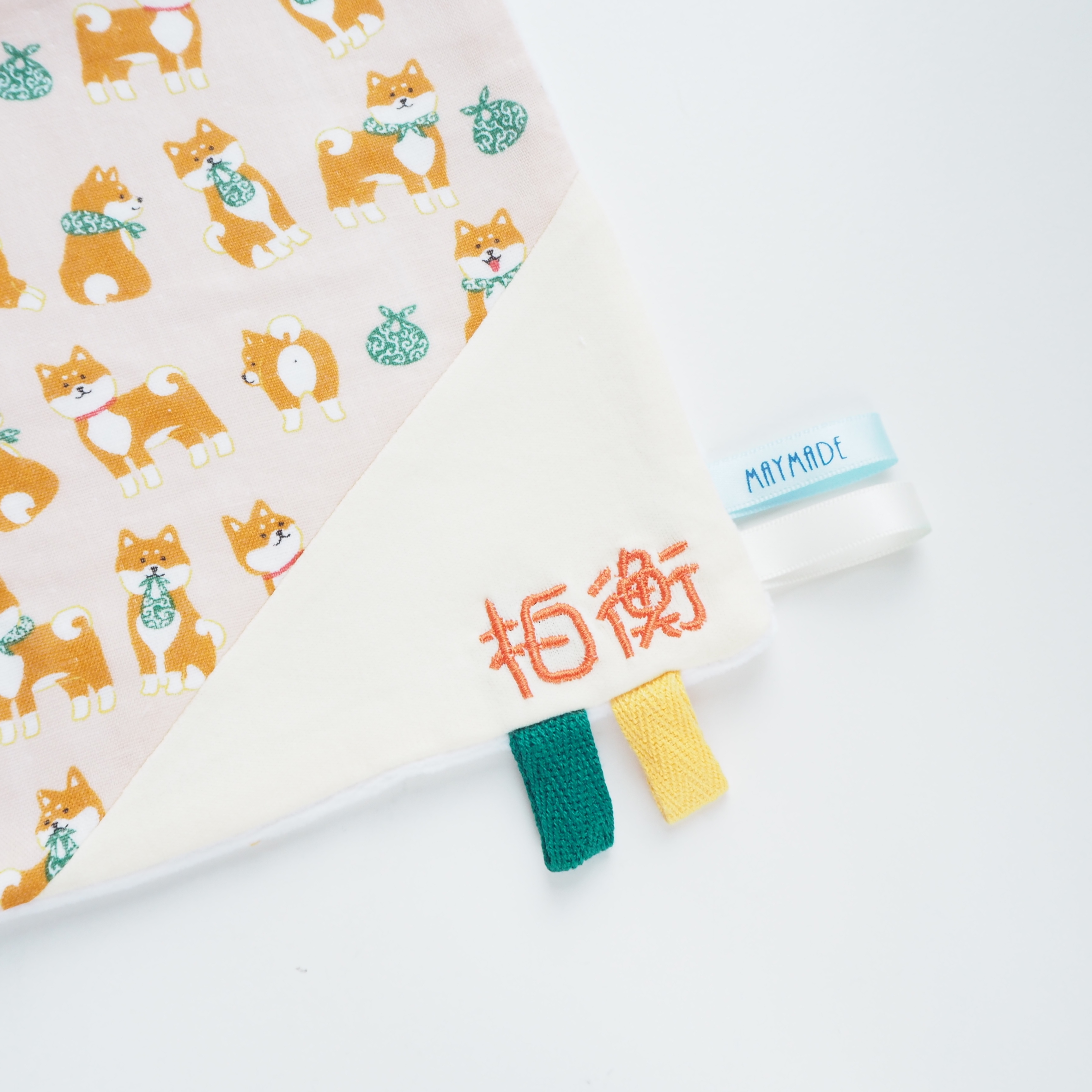 橙色柴犬圖案 安撫巾