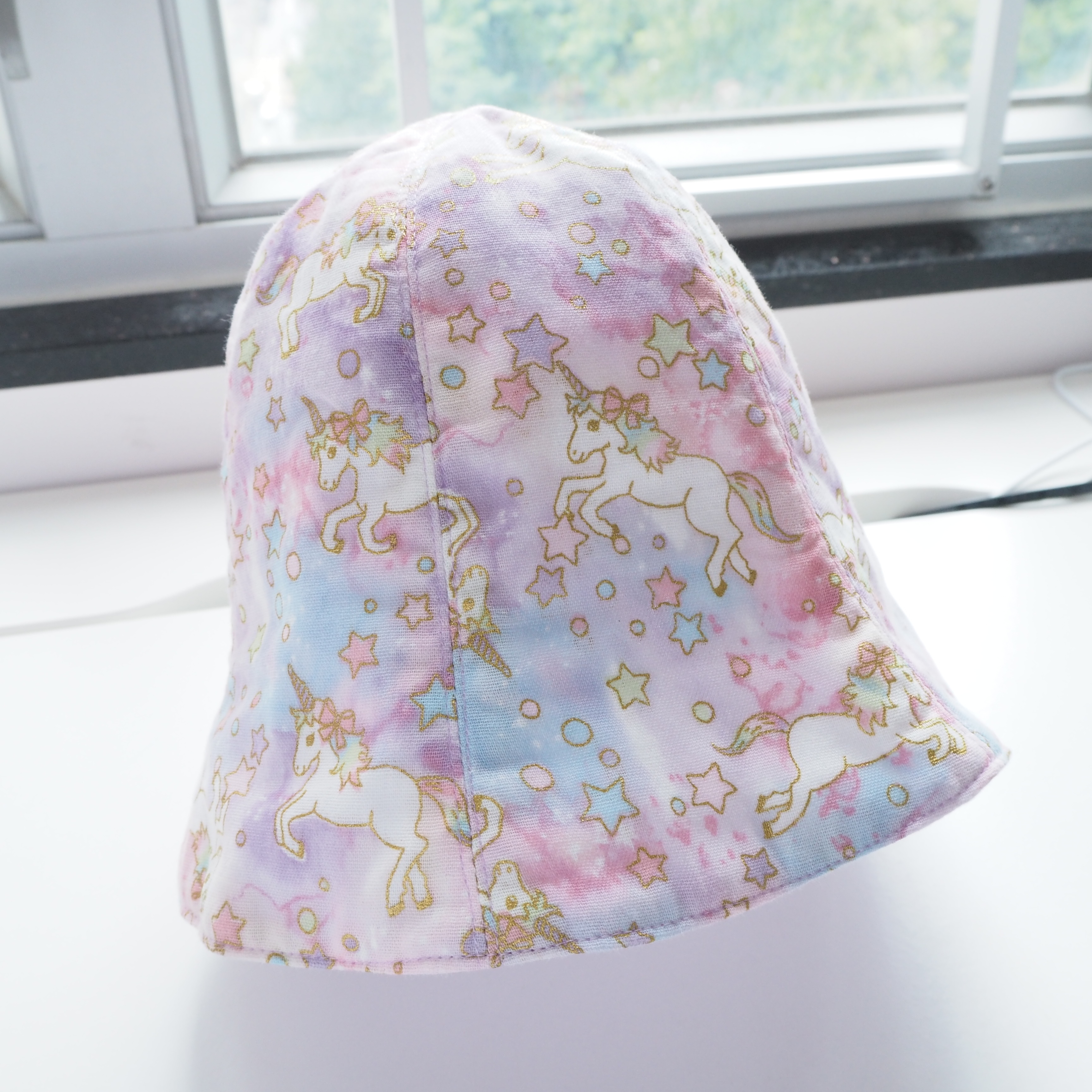 自選圖案 雙層紗嬰兒帽