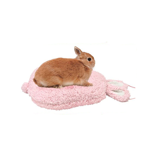 日本MARUKAN-MK-ML-178兔型遠赤棉睡墊-粉