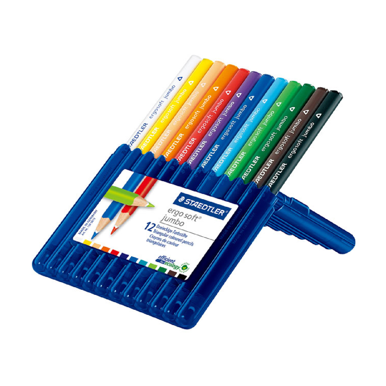 【STAEDTLER 施德樓】全美油性色鉛筆-加寬型12色組 MS158 SB12