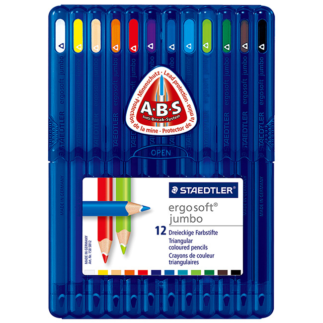 【STAEDTLER 施德樓】全美油性色鉛筆-加寬型12色組 MS158 SB12