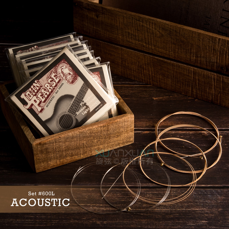 John Pearse #600L 012-053 磷青銅 紅銅 吉他弦 木吉他專用弦
