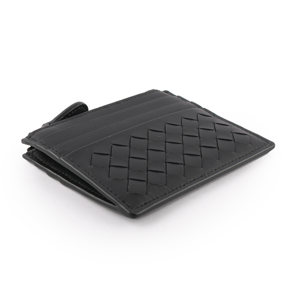 【BOTTEGA VENETA】經典編織小羊皮零錢包/名片卡夾