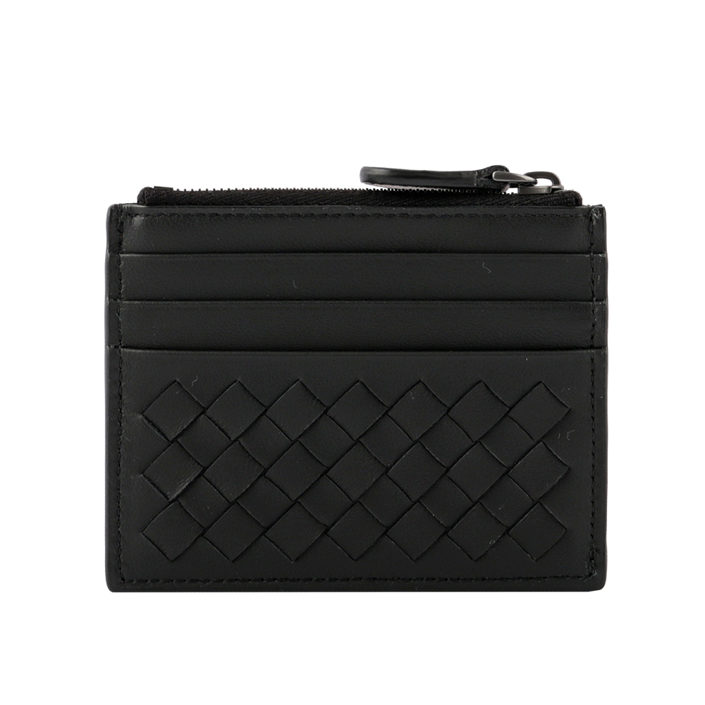 【BOTTEGA VENETA】經典編織小羊皮零錢包/名片卡夾