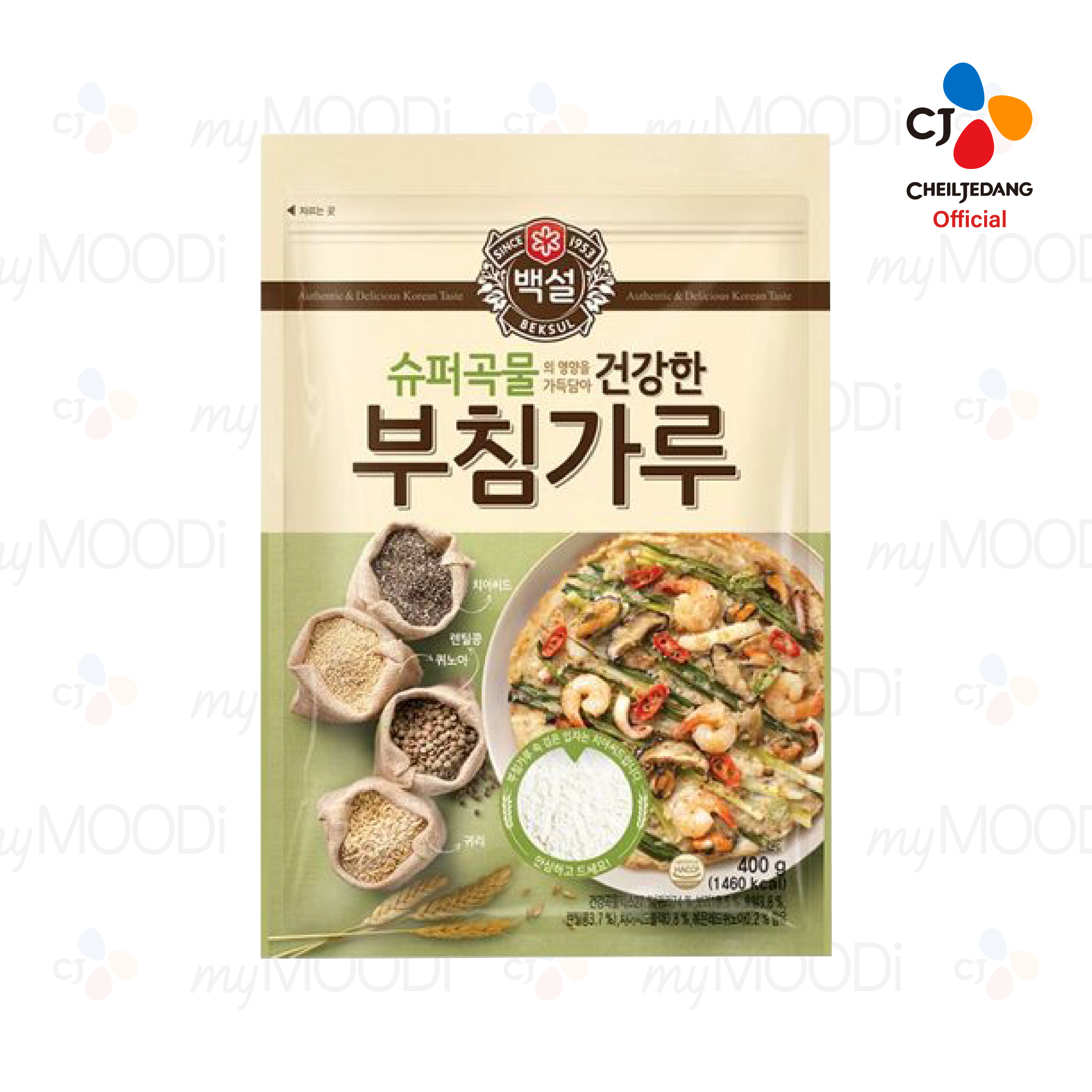 〖CJ - BEKSUL〗韓國健康殼物煎餅粉 400g (氣炸鍋可用) 부침가루