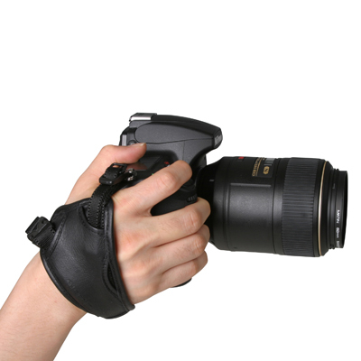 Prostar皮製相機手腕帶-黑 GRIP-20 (M-7370) 附支撐架