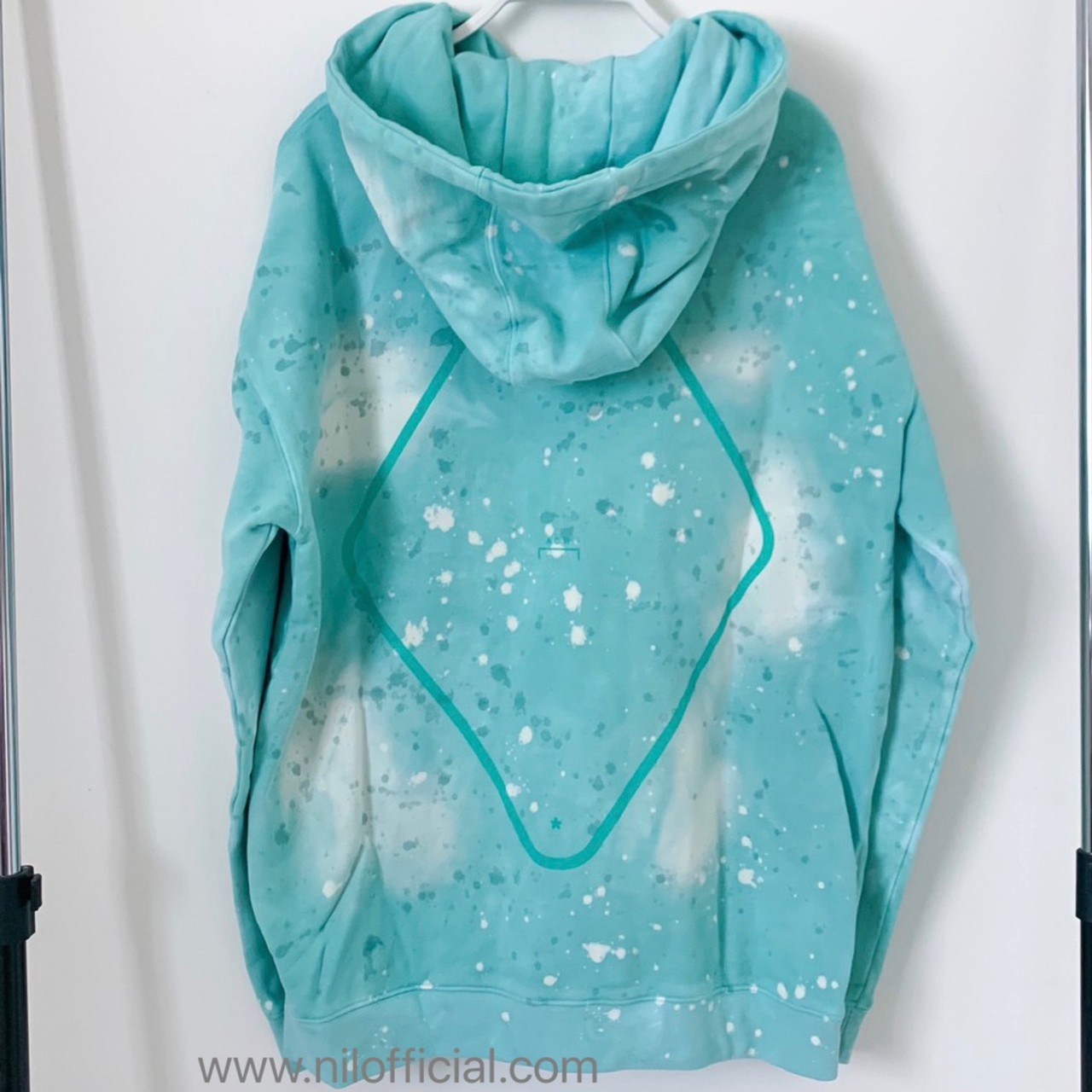 稀少現貨 ACW A-COLD-WALL x Daniel Arsham 藝術家聯名限定 渲染 潑漆 湖水綠 帽T