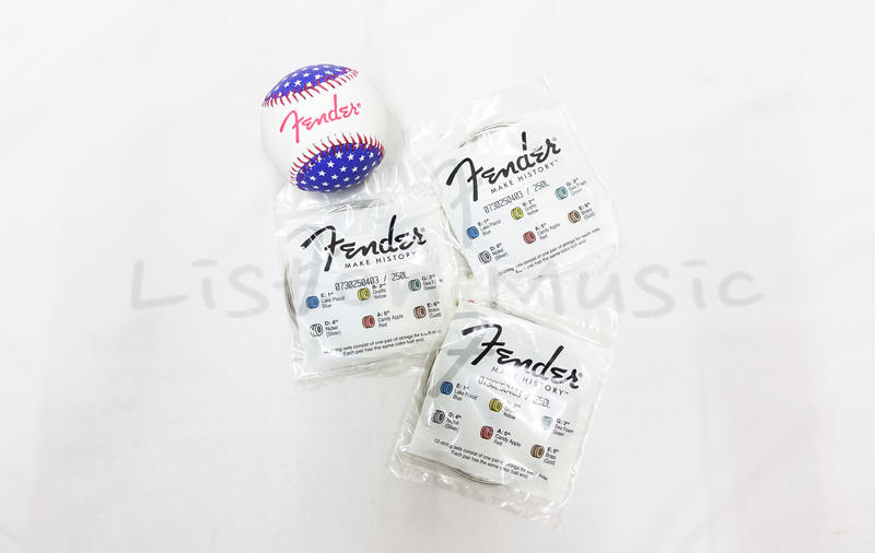 Fender 3SETS 250R 簽名棒球套弦組 ( 10-46 ) 電吉他弦 三包裝