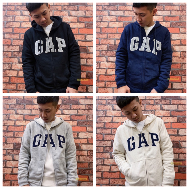 Gap 基本款 貼布字母Logo 男款連帽外套