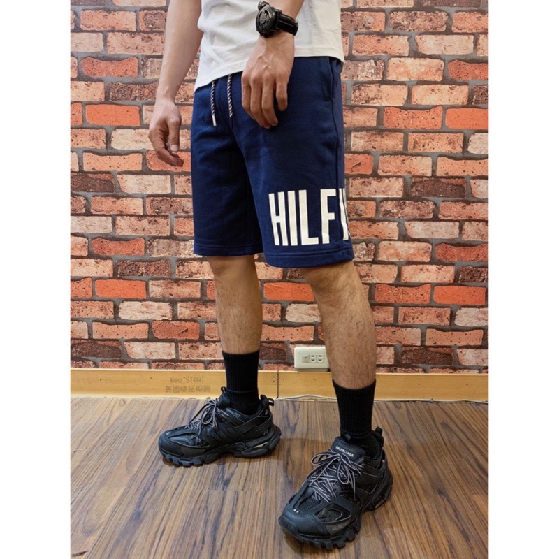 Tommy Hilfiger Denim 側邊字母 棉質短褲