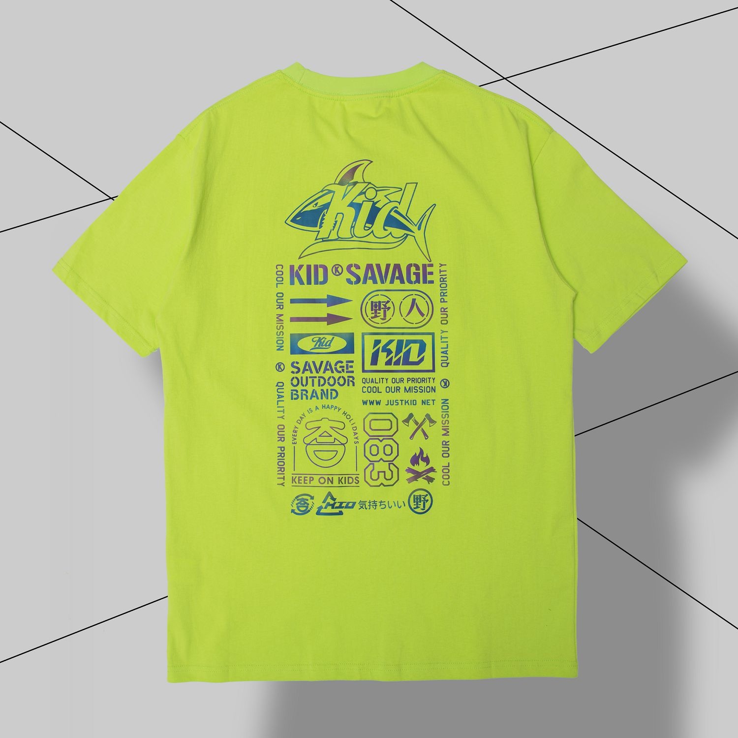 KID ® 五周年限定螢光綠短T