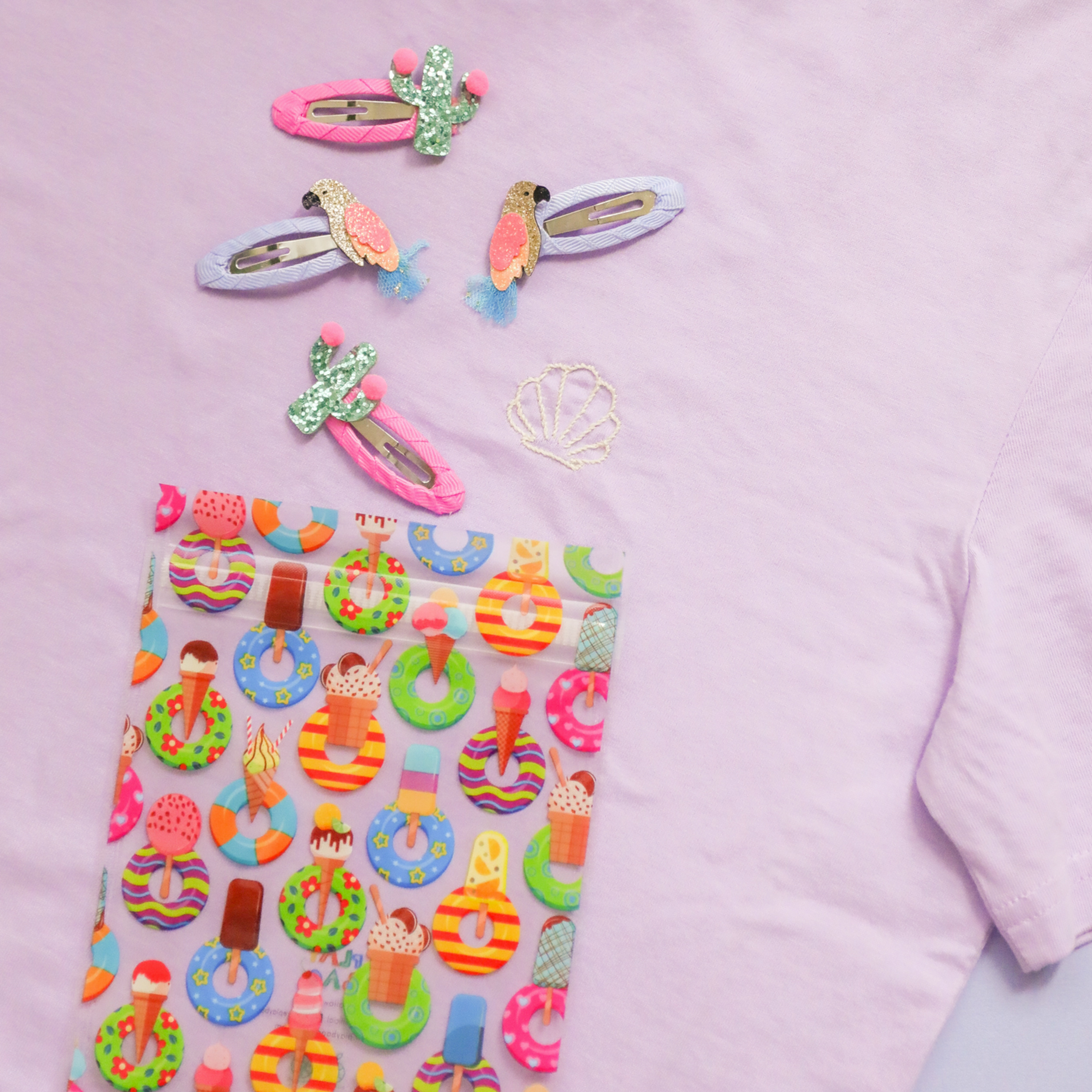 冰淇淋甜甜圈魔鬼氈抗菌環保袋 (迷你型) 10入