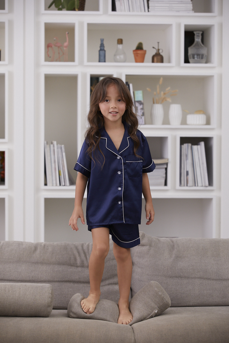 Love To Dream 短袖居家服(兒童)【可客製化/兒童浴袍/兒童睡衣】－Heres to Love