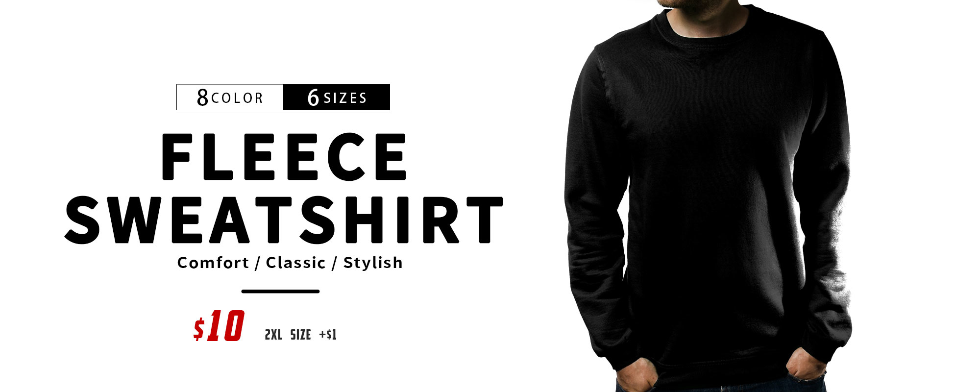 Fleece Sweatshirt, Heavy Pure Cotton, Sweatshirt, Plain T-shirt, Customized Clothing, Eco Bag, Hot Hat, Customized Sticker.