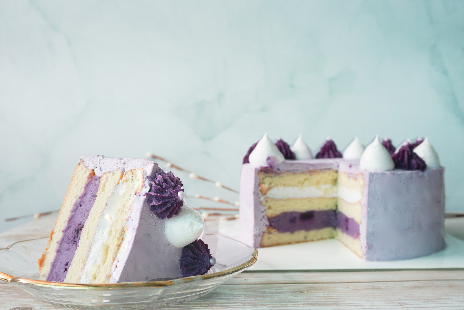 紫薯芋泥奶油蛋糕