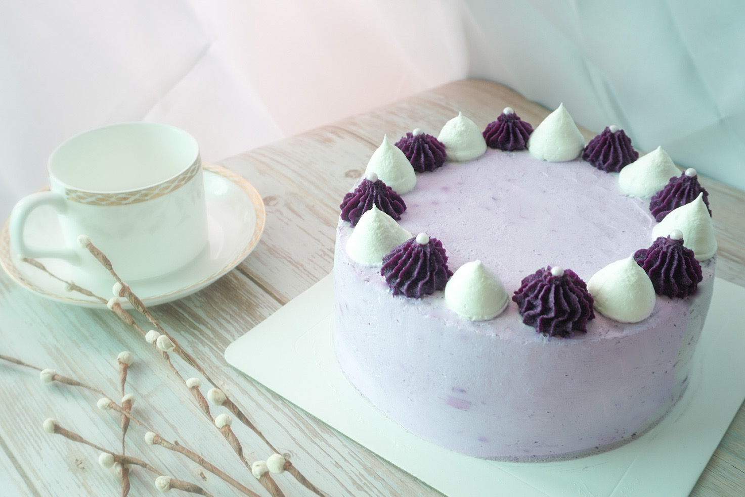 紫薯芋泥奶油蛋糕